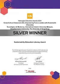  QS award certificate